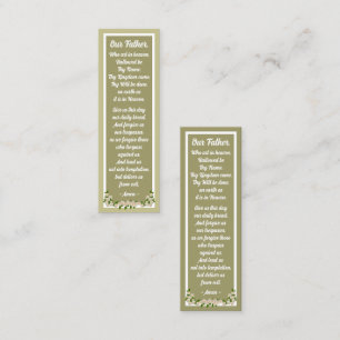 Our Father Prayer Matthew 6:9–13 Bookmark Card