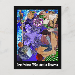 Our Father Who Art In Heaven Postcard