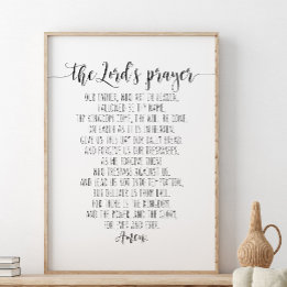 Our Father Who Art In Heaven, The Lord's Prayer Poster