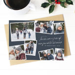 Our favorite scenes Christmas photo collage navy Holiday Card<br><div class="desc">This seven-photo holiday card features fun and clever text - "these are a few of our favorite scenes" and is perfect for showcasing the highlights of your year. The back is a coordinating navy plaid. This unique navy blue Christmas card by Lea Delaveris Design is the perfect way to send...</div>