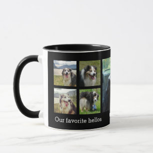 Our favourite hellos and hardest goodbyes pet phot mug