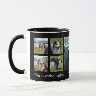 Our favourite hellos and hardest goodbyes pet phot mug