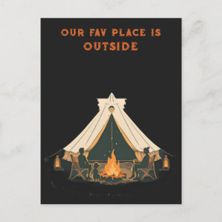 Our Favourite Place Is Outside | Everyday Style Ou Postcard