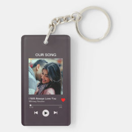 Our favourite Song – Custom Photo  Key Ring