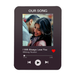 Our favourite Song – Custom Photo  Magnet