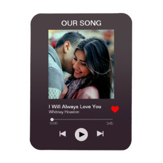 Our favourite Song – Custom Photo  Magnet