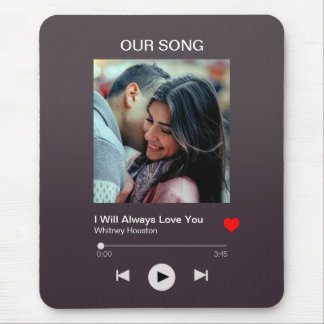 Our favourite Song – Custom Photo  Mouse Mat