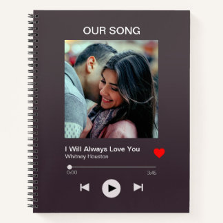 Our favourite Song – Custom Photo  Notebook