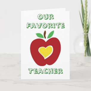 Our Favourite Teacher Thank You Card