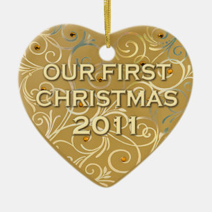 Our First Christmas 2011 Ceramic Tree Decoration