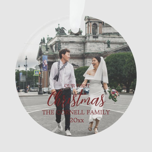 Our First Christmas Acrylic Ornament (Front)