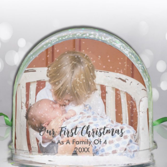Our First Christmas As A Family Of 4 Snowglobe (Creator Uploaded)