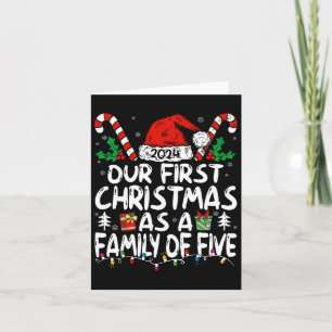 Our First Christmas As A Family Of Five 2024 For N Card