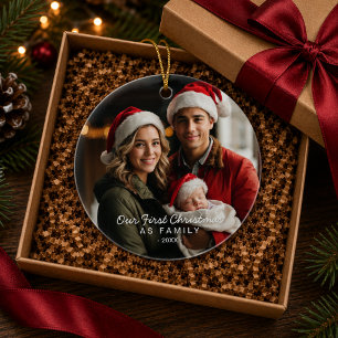 Our First Christmas as a Family Ornament