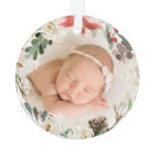 Our First Christmas as Grandparents Floral Photo