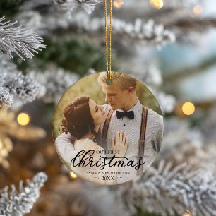 Our First Christmas As Mr And Mrs 2020 Ceramic Tree Decoration