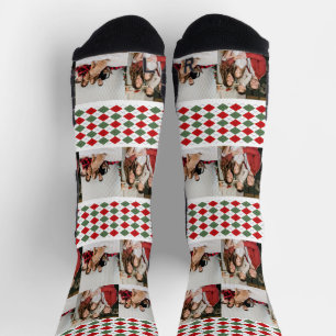 Our First Christmas as Mr and Mrs Newlywed Photo Socks