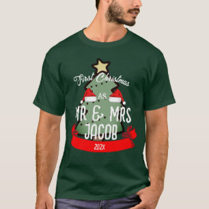 Our First Christmas as Mr. and Mrs. Newlywed T-Shirt