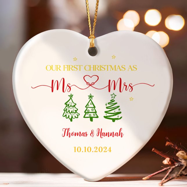 Our First Christmas as Mr and Mrs  Ornament (Creator Uploaded)