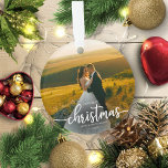 Our First Christmas As Mr And Mrs Simple Elegant Ornament<br><div class="desc">Our First Christmas As Mr And Mrs Ornament</div>