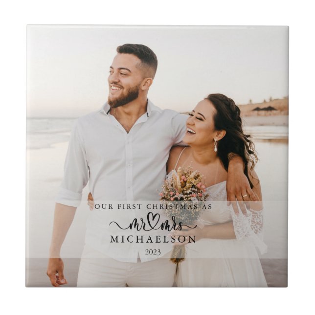 Our First Christmas As Mr and Mrs Tile (Front)