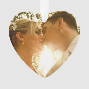 Our First Christmas as Mr and Mrs Wedding Photo Ornament