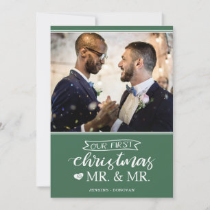 Our first Christmas as mr & mr gay wedding Holiday