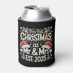 Our First Christmas As Mr & Mrs 2025 Couples Xmas Can Cooler