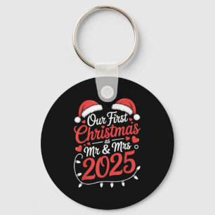 Our First Christmas As Mr Mrs 2025 Married Couples Key Ring