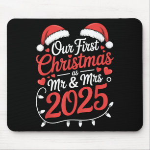 Our First Christmas As Mr Mrs 2025 Married Couples Mouse Mat