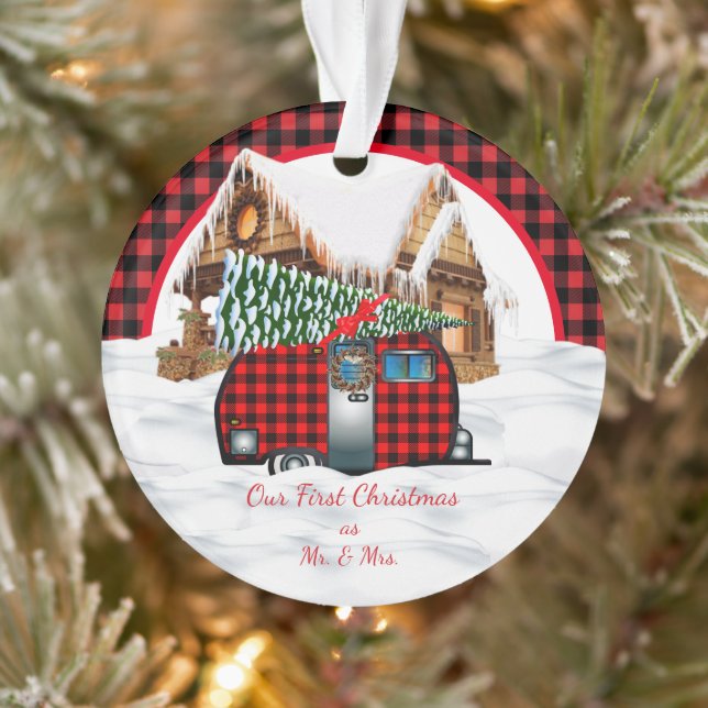 Our First Christmas As Mr. & Mrs. Ornament (Tree)
