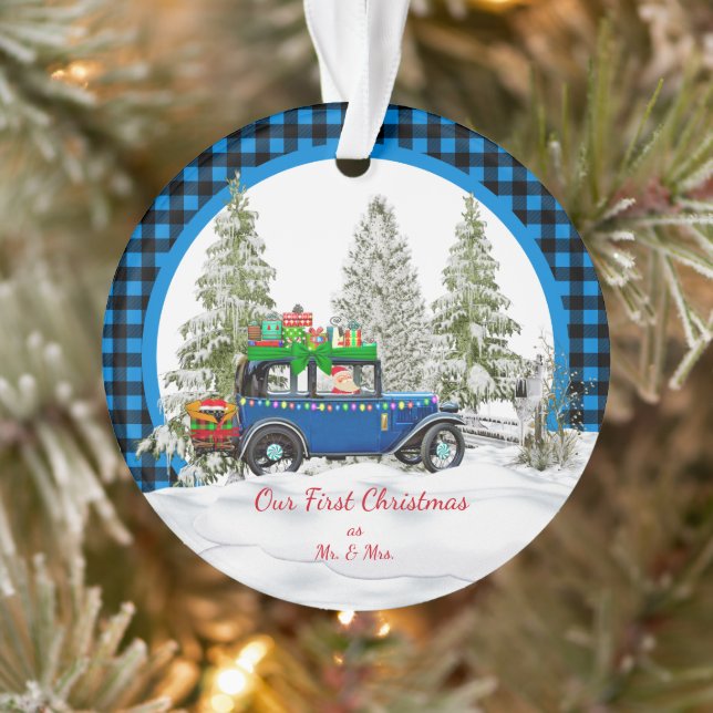 Our First Christmas As Mr. & Mrs. Ornament (Tree)