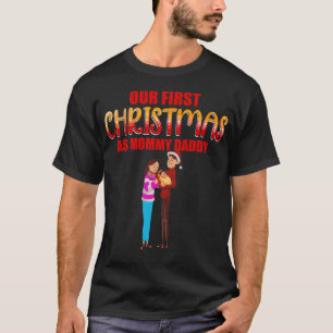 Our First Christmas as Mum and Dad Baby Photo T-Shirt