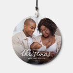Our First Christmas as Mum and Dad Family Photo Wind Chime<br><div class="desc">Elevate your holiday decor with our Custom Christmas Wind Chimes! If you need help with customisation or have any special requests,  please get in touch with me before purchasing. PLEASE NOTE: For assistance on orders,  shipping time and options,  product information,  etc.,  contact Zazzle Customer Care directly.</div>