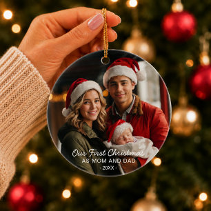 Our First Christmas as Mum and Dad Ornament