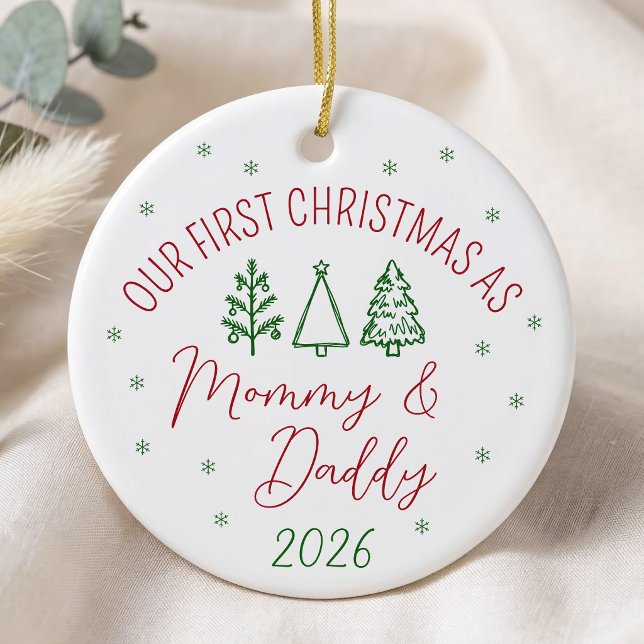 Our First Christmas As Mummy and Daddy Ceramic Tree Decoration (Creator Uploaded)