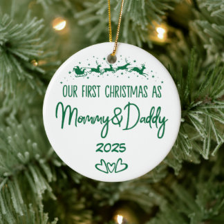 Our First Christmas As Mummy & Daddy Ceramic Tree Decoration