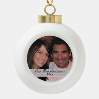 Our First Christmas Ceramic Ball Christmas Ornament