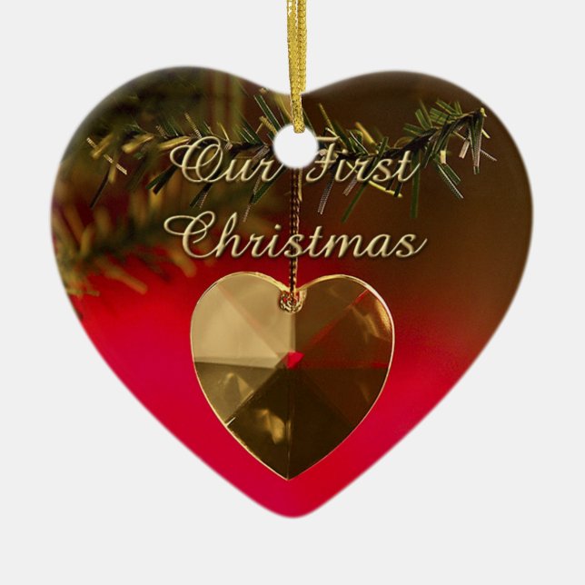 Our First Christmas Ceramic Tree Decoration (Front)