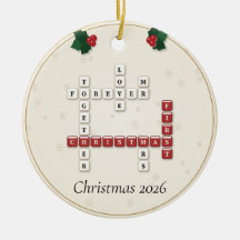 Our First Christmas Crossword Letter Tiles