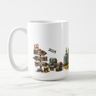 Our First Christmas Cute Couple Newlywed Adventure Coffee Mug