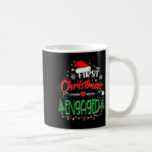Our First Christmas Engaged 2021 1st Christmas  Coffee Mug