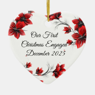 Our First Christmas Engaged December 2025 Ornament