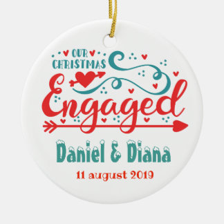 Our first christmas engaged tree ornaments