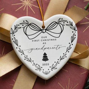 Our First Christmas Grandparent Ceramic Tree Decoration