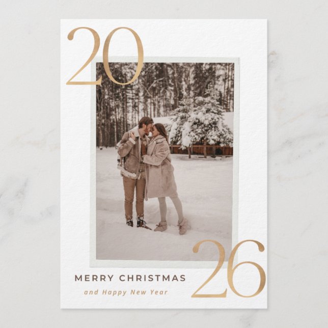 Our First Christmas happy New year Card (Front)