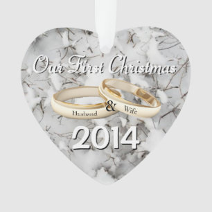Our First Christmas Heart Christmas Ornament