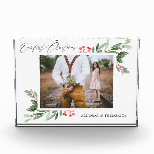 Our First Christmas Holly Jolly Photo