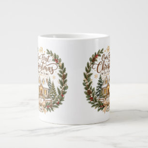 Our First Christmas in Our New Home 2026 Ornament Large Coffee Mug