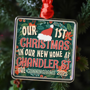 Our First Christmas in our New Home Christmas Metal Tree Decoration